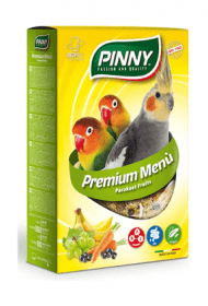 PINNY PM - Мягкий витаминный корм для средних попугаев, с Фруктами, 800 гр