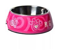 Rogz Bubble Bowlz - Миска для собак "Розовая лапка"