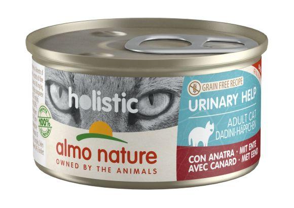 Almo Nature Holistic Urinary Help - Консервы для кошек, профилактика МКБ, с уткой 85гр