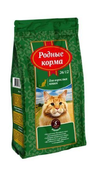 Родные Корма - Сухой корм для взрослых кошек с "барашком" (с ягненком)