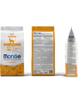 Monge Speciality Light - Низкокалорийный корм для кошек с индейкой 1,5 кг