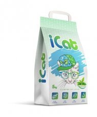 iCAT - Комкующийся наполнитель с ароматом зелёного сада, 5 кг