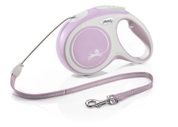 Flexi - Поводок-рулетка для собак, трос, 8 м до 20 кг (New Comfort M)