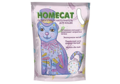 Homecat - Волшебные кристаллы силикагелевый наполнитель для кошачьих туалетов Homecat - Волшебные кристаллы силикагелевый наполнитель для кошачьих туалетов