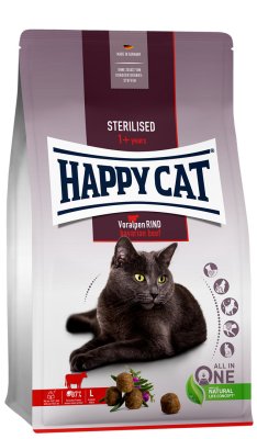 Happy cat - Сухой корм для стерилизованных кошек Альпийская говядина Happy cat - Сухой корм для стерилизованных кошек Альпийская говядина