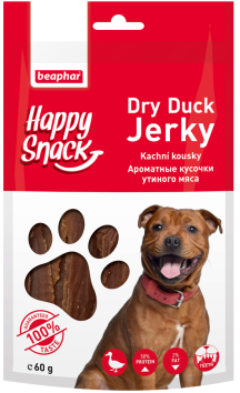 Beaphar Happy Snack - Лакомство для собак &amp;quot;Кусочки утиного мяса&amp;quot; 60гр