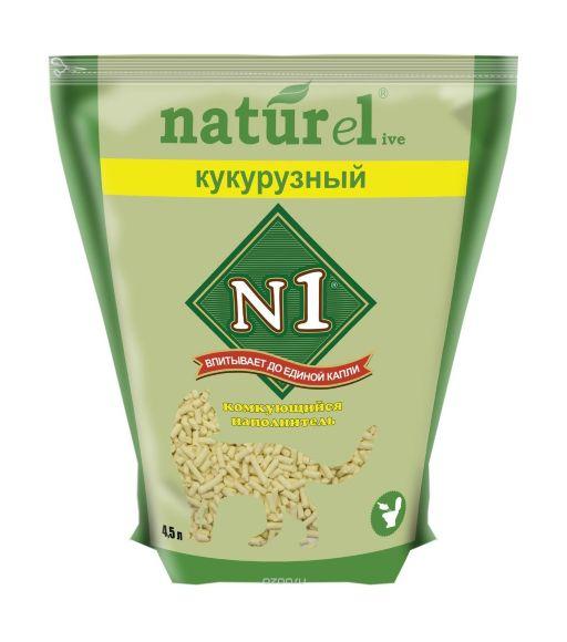 14821.580 N1 Naturel - Komkyushiisya napolnitel "Kykyryznii" kypit v zoomagazine «PetXP» N1 Naturel - Комкующийся наполнитель "Кукурузный"