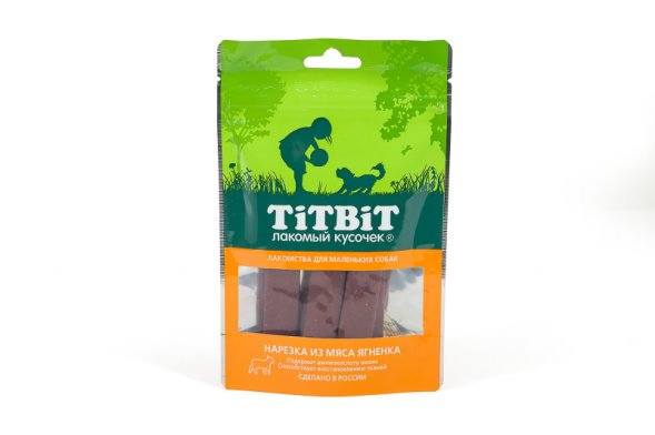 TitBit - Нарезка из мяса ягненка для маленьких собак 50гр