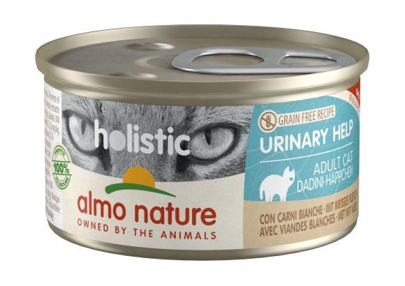 Almo Nature Holistic Urinary Help - Консервы для кошек, профилактика МКБ, с белым мясом 85гр