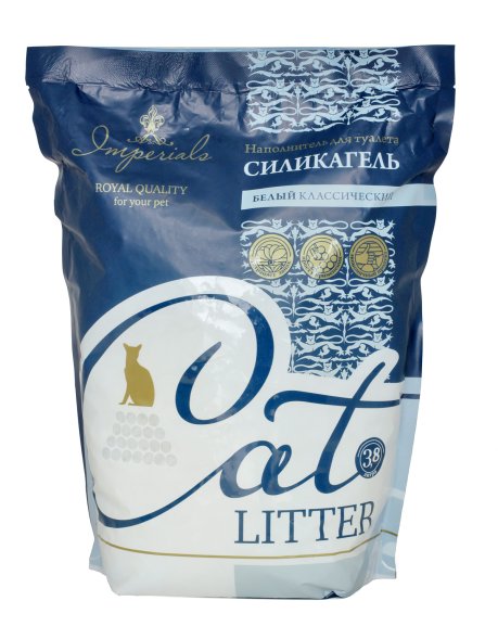 Cat litter imperials - силикогелиевый наполнитель для кошачьего туалета (белые кристаллы) 3.8 л.
