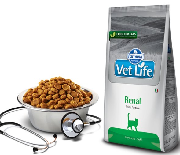 Farmina Vet Life Renal - Лечебный корм для кошек при почечной недостаточности