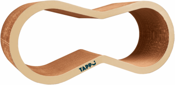 Tappi - Когтеточка для кошек из гофрированного картона, фелт, 77х22х31см