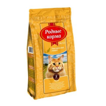 Родные Корма - Сухой корм для взрослых кошек с курицей