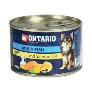 Ontario Mini Multi Fish – Консервы для собак малых пород с рыбным ассорти