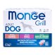 Monge Dog Grill - Влажный корм для собак, с Лососем, со Свининой, с Ягненком и Овощами (бокс с паучами 12 шт * 100 гр)