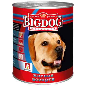 Зоогурман - Big Dog - Консервы для собак, Мясное ассорти 850 гр