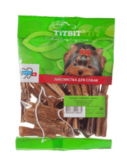 TiTBiT - Лакомство для собак, кишки говяжьи мини, мягкая упаковка, 45 гр