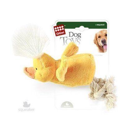GiGwi - Игрушка для собак Утка с пищалкой 75052