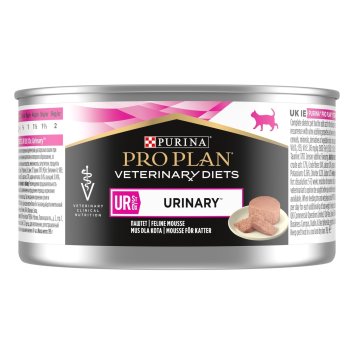 Purina Pro Plan Diets UR Urinary - Консервы для взрослых кошек при болезнях нижних отделов мочевыводящих путей, Паштет, с Индейкой, 195 гр