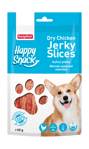 Beaphar Happy Snack - Лакомство для собак "Куриные ломтики" 60гр