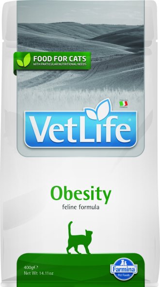 Farmina Vet Life Obesity - Лечебный корм для кошек при ожирении, снижение и контроль веса