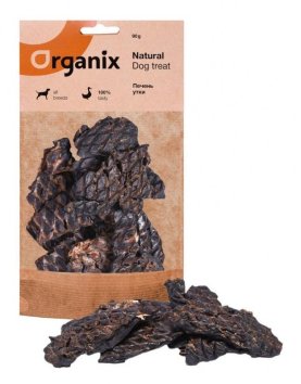 Organix - Лакомство для собак - Печень утки 90 г