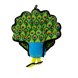 Tuffy - Супер прочная игрушка для собак &amp;quot;Зоопарк&amp;quot; Павлин, прочность 8/10 (Zoo Peacock)