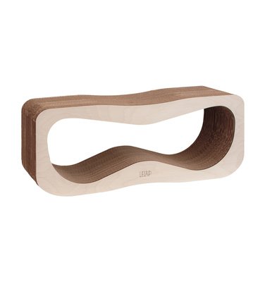 Lelap - Когтеточка для кошек, из гофрированного картона с деревянным ободком, 60х24 см (Woody)