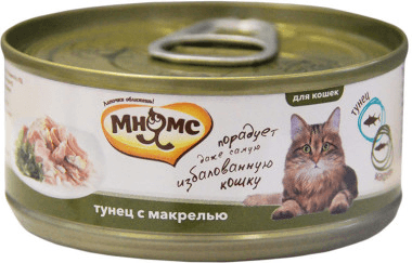 Мнямс - Консервы для кошек Тунец с макрелью в нежном желе 70 г