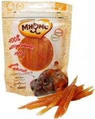 Мнямс - Лакомство для собак куриная соломка с омега-3, омега-6 100 г