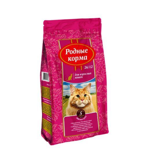 Родные Корма - Сухой корм для взрослых кошек "Мясное Рагу"