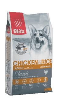Blitz Adult - Сухой корм для собак с курицей и рисом