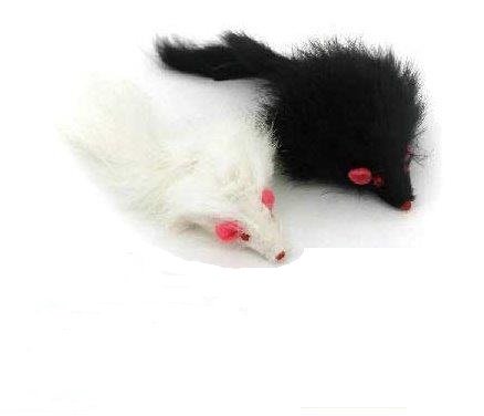 Чистый котик - Игрушка для кошек, мышь из натурального меха, 5 см