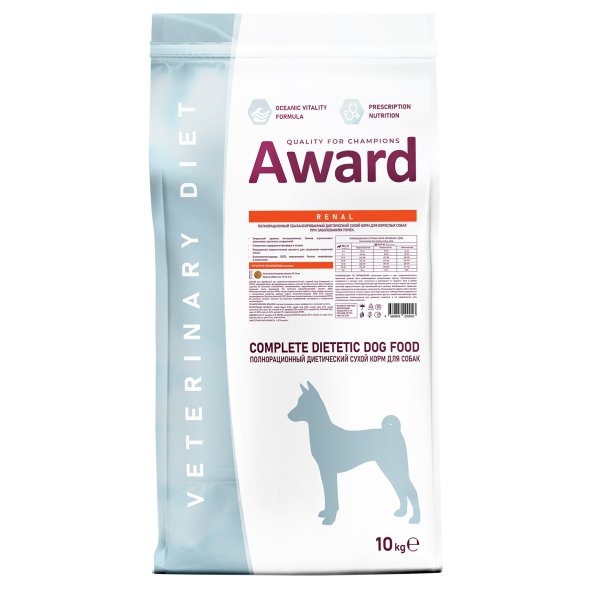 Award Veterinary Diet Renal - Диетический корм для взрослых собак при заболеваниях почек