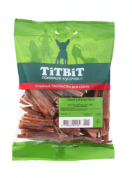 TiTBiT - Лакомство для собак, кишки бараньи мини, мягкая упаковка, 50 гр