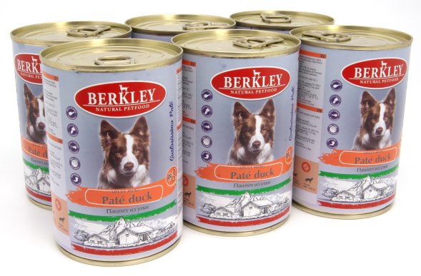 Berkley (Беркли) - №3 - Консервы для собак, паштет из утки 400гр