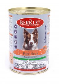 Berkley №3 - Консервы для собак, паштет из утки 400гр