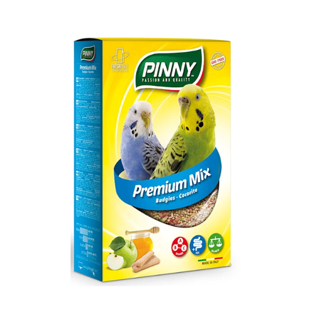 PINNY PM - Полнорационный корм для волнистых попугаев, с Фруктами, Бисквитом и Витаминами, 800 гр