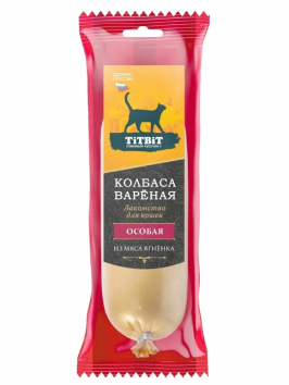TiTBiT - Колбаса вареная, особая для кошек, 100 гр