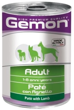 Gemon Dog  -  Консервы для собак паштет с ягненком 400гр