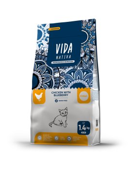 Vida Nativa - Сухой корм для котят, с курицей и черникой