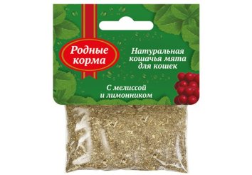 Родные Корма - Кошачья мята для кошек, с мелиссой и лимонником 15 гр