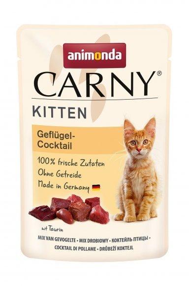 Animonda Carny Kitten - Паучи для котят - коктейль из мяса домашней птицы 85гр