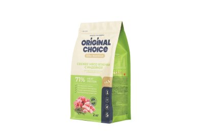Original Choice - Сухой полнорационный корм для щенков, беременных и кормящих собак, со свежим мясом Ягненка с Индейкой Original Choice - Сухой полнорационный корм для щенков, беременных и кормящих собак, со свежим мясом Ягненка с Индейкой