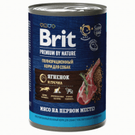 Brit - Консервы для взрослых собак всех пород, с чувствительным пищеварением, с Ягненком и Гречкой, 410 гр