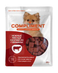 Compliment - Лакомство для собак мини пород, Кусочки из Говядины