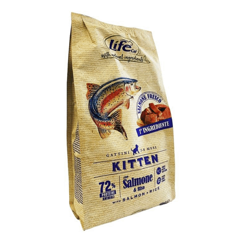 LifeCat - Сухой корм для котят, со свежим Лососем