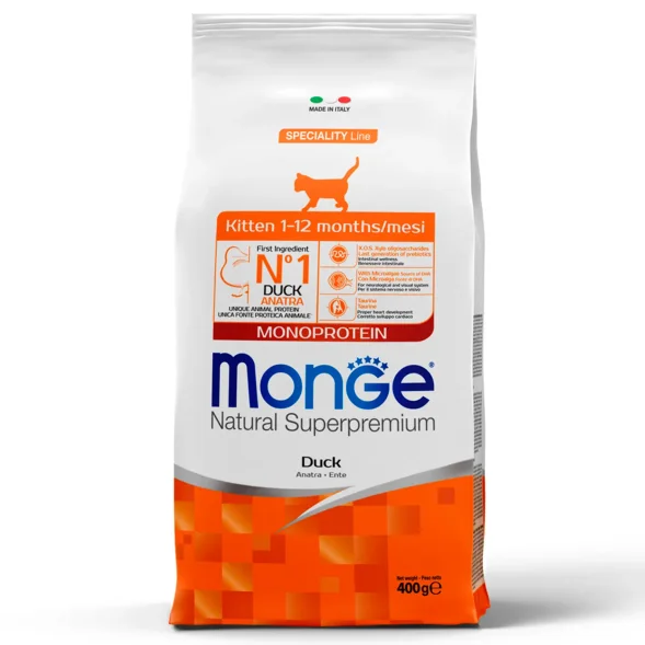 Monge Speciality Line Monoprotein (Монопротеин) - Сухой корм для котят и беременных кошек, с уткой