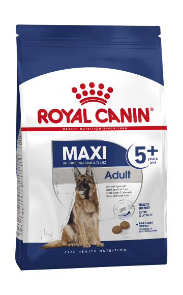 11363.580 Royal Canin Maxi Adult 5+ - Syhoi korm dlya sobak krypnih porod starshe 5 let kypit v zoomagazine «PetXP» Royal Canin Maxi Adult 5+ - Сухой корм для собак крупных пород старше 5 лет