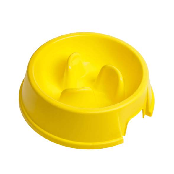 Pet-it - Миска для медленного кормления SLOW, 1.5 л, 27x27x7.5, Желтая